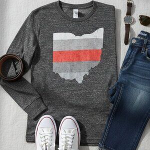 Where I'm From Ohio State Pride Long Sleeve Tee - Small